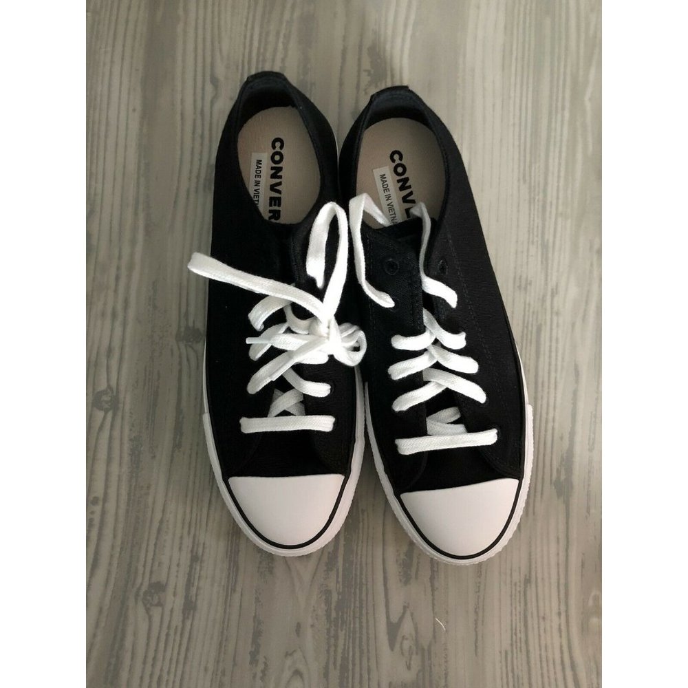 Converse 9.5 Women CTAS Lift Ox Black/White
